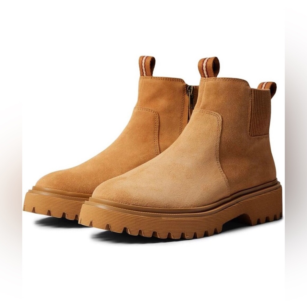 New Madewell Calvin Lug Boot Distant Sand Size 6 M Women Suede - Picture 1 of 6